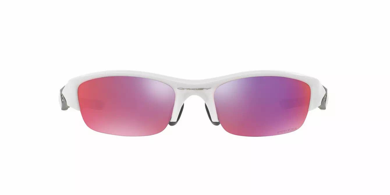 Oakley Prizm (A) Flak Jacket Plshd White W/ Prizm Road (OO9112-02) s63