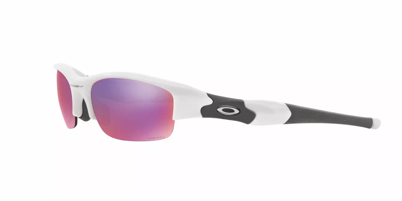 Oakley Prizm (A) Flak Jacket Plshd White W/ Prizm Road (OO9112-02) s63