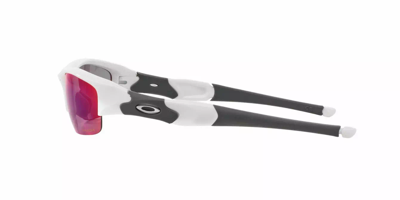 Oakley Prizm (A) Flak Jacket Plshd White W/ Prizm Road (OO9112-02) s63