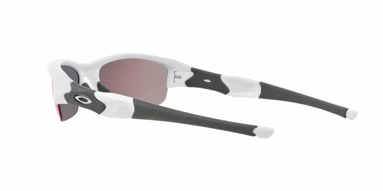 Oakley Prizm (A) Flak Jacket Plshd White W/ Prizm Road (OO9112-02) s63