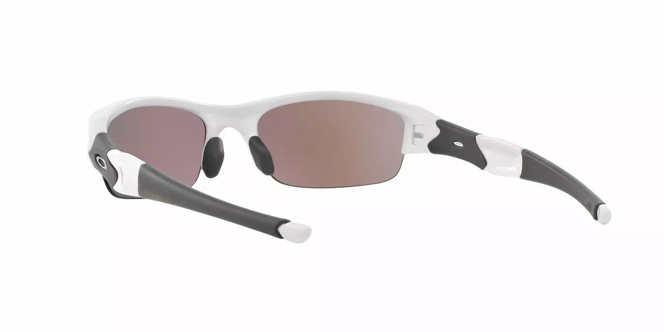 Oakley Prizm (A) Flak Jacket Plshd White W/ Prizm Road (OO9112-02) s63