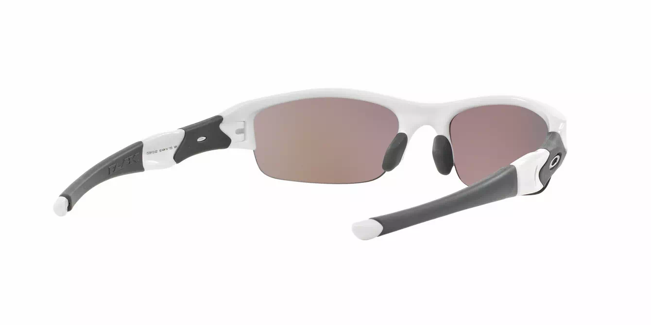 Oakley Prizm (A) Flak Jacket Plshd White W/ Prizm Road (OO9112-02) s63
