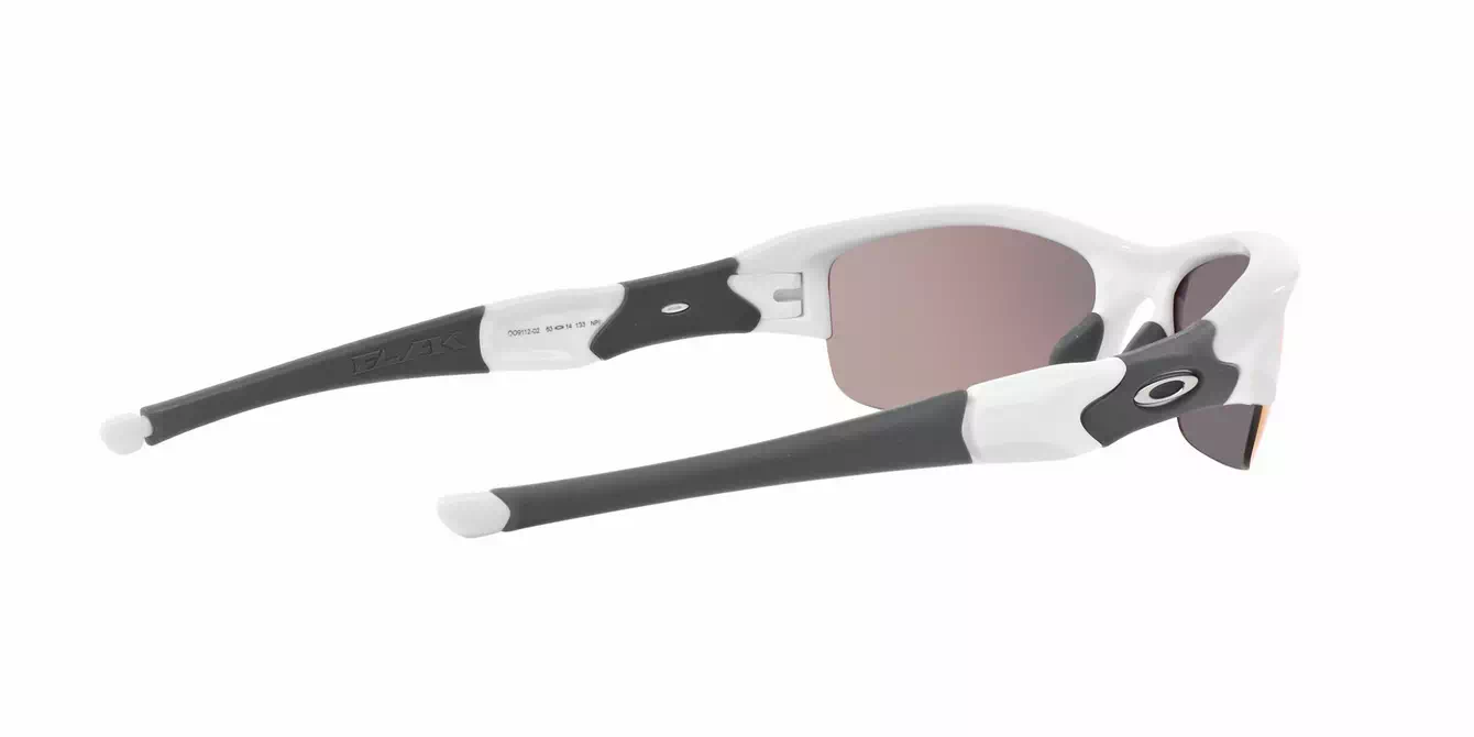Oakley Prizm (A) Flak Jacket Plshd White W/ Prizm Road (OO9112-02) s63