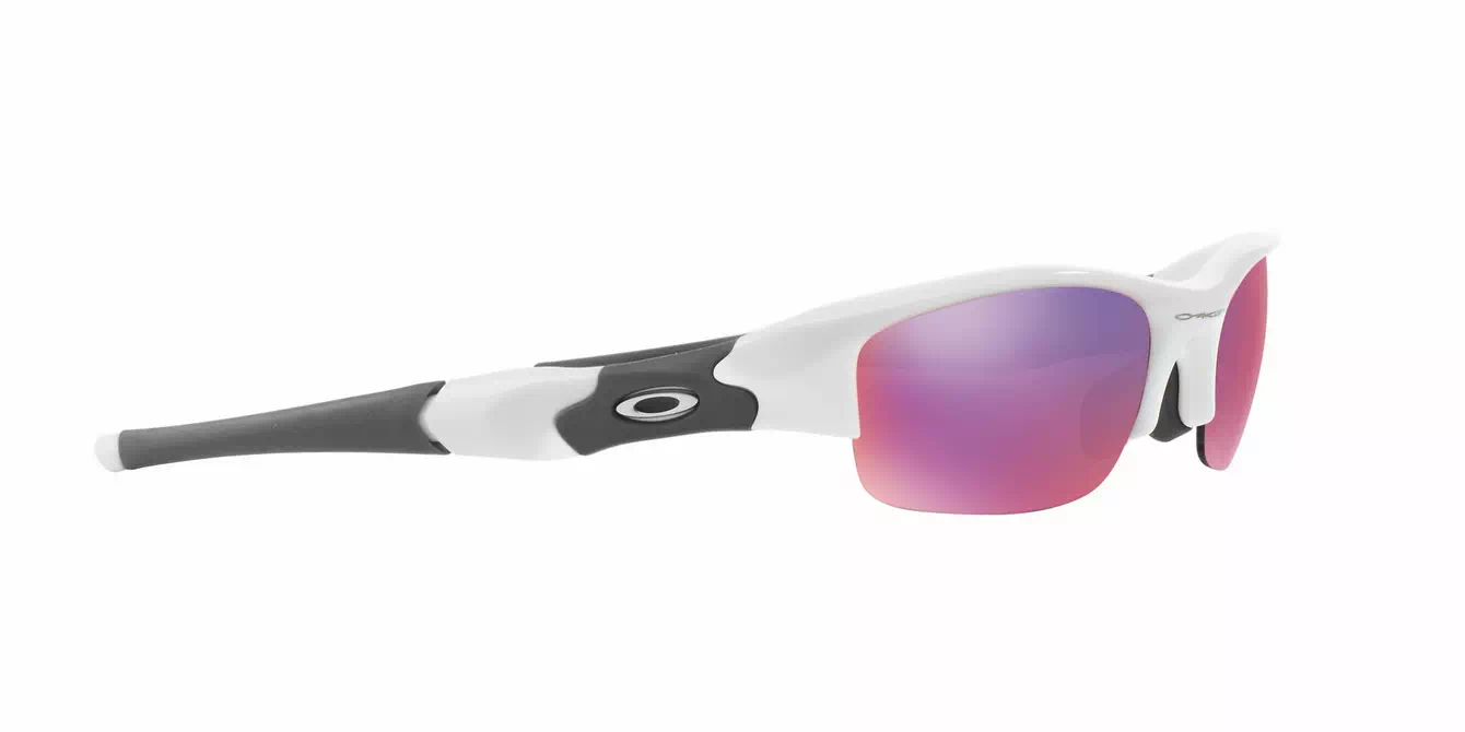 Oakley Prizm (A) Flak Jacket Plshd White W/ Prizm Road (OO9112-02) s63