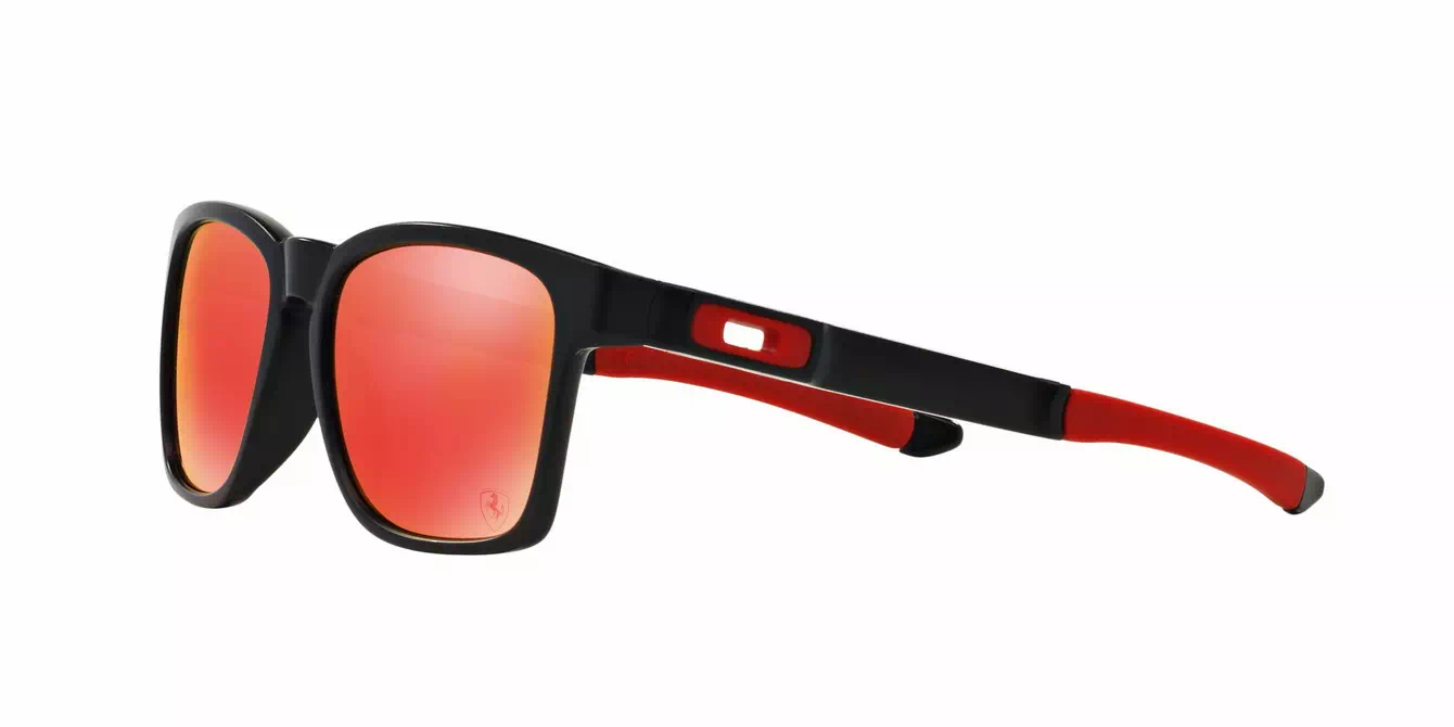 Oakley Scuderia Ferrari Catalyst Matte Blk W/ Ruby Irid (OO9272-07) s55