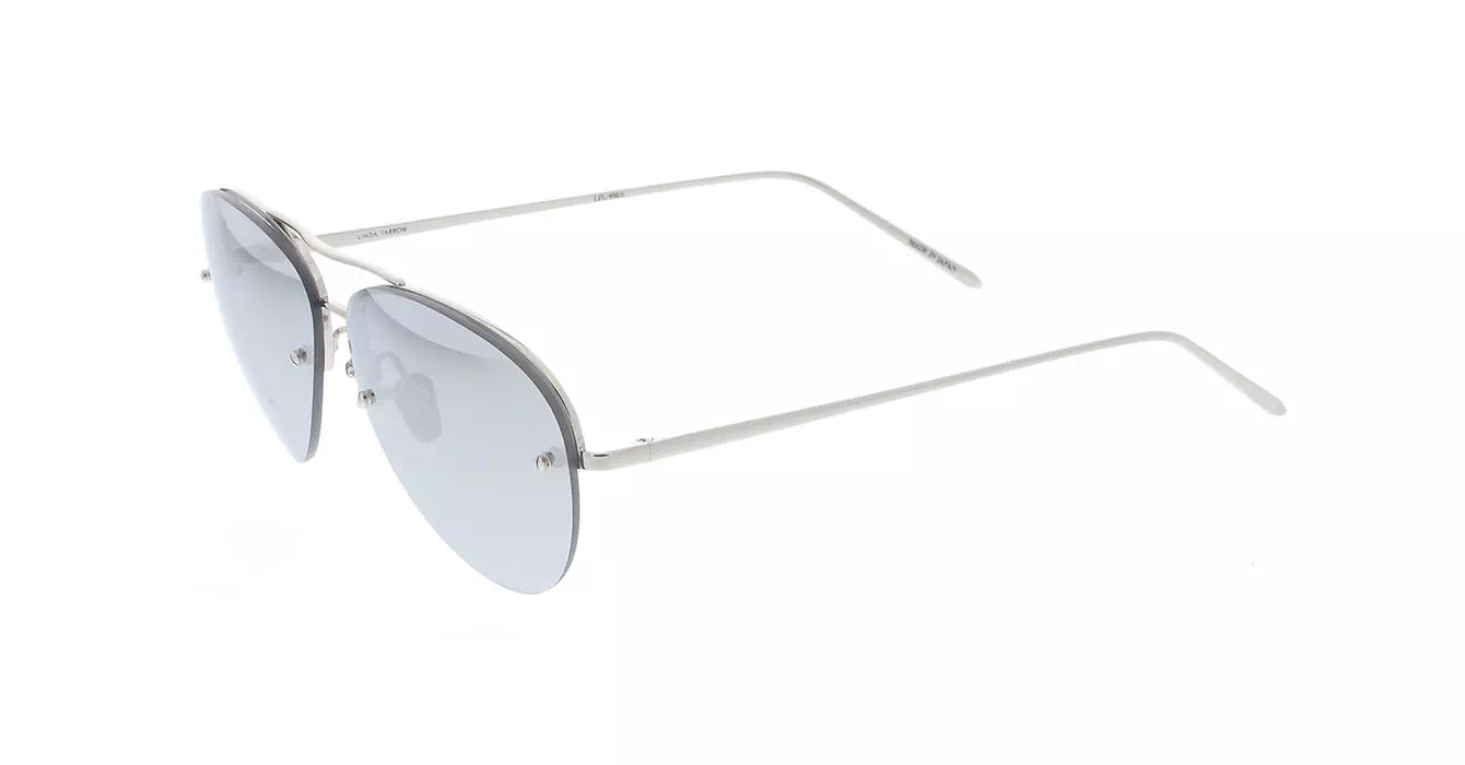 Linda Farrow LFL498 col 2 WHITE GOLD/PLATINUM