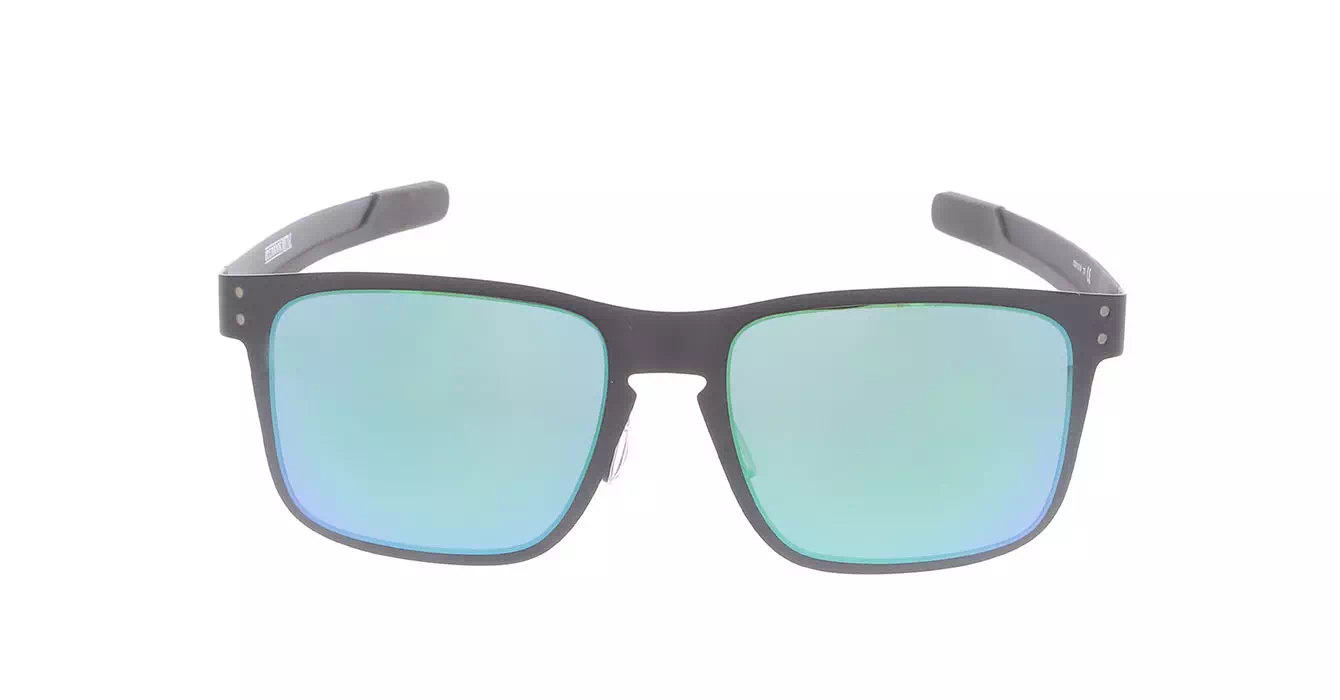 Oakley Holbrook Metal Mtt Blk W/ Jade Irid (OO4123-04) s55
