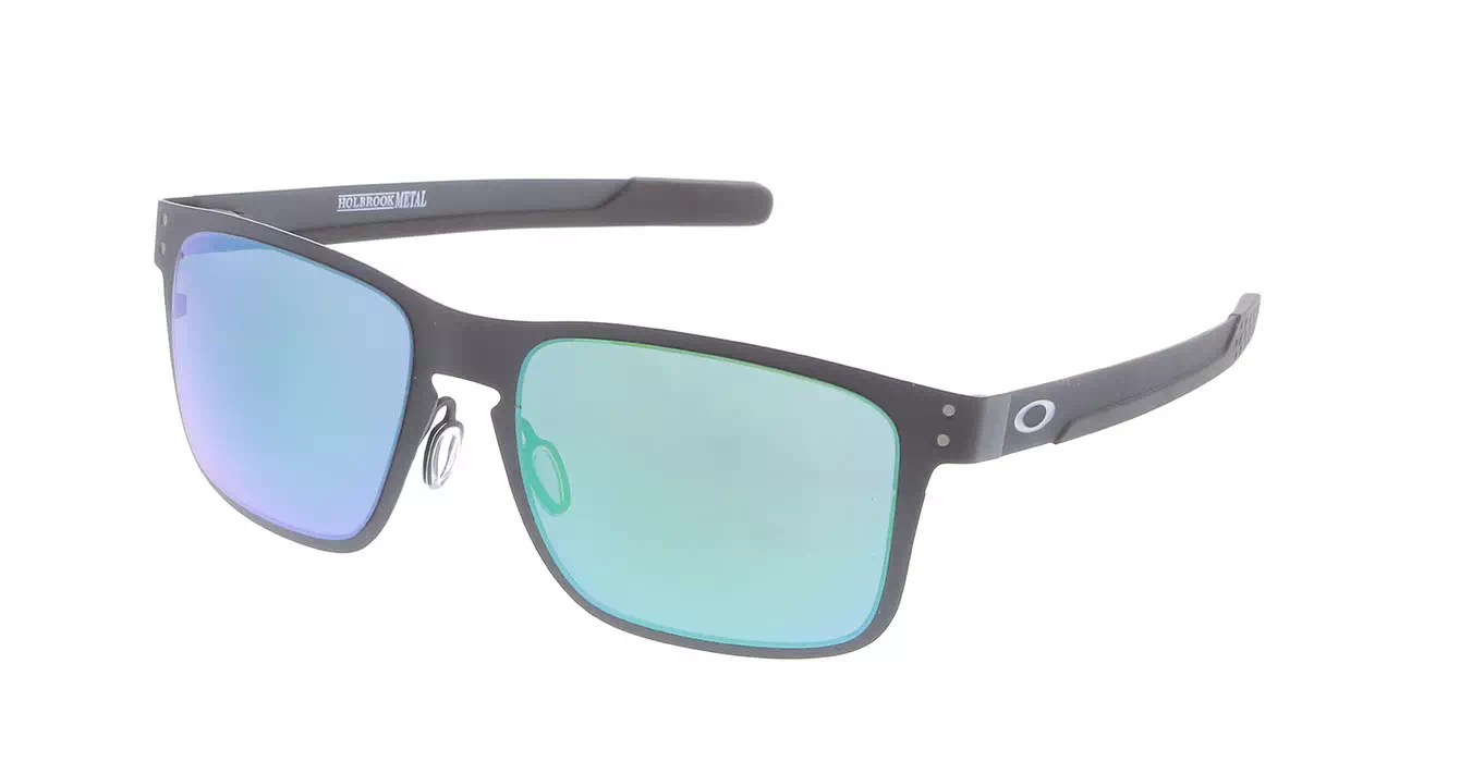 Oakley Holbrook Metal Mtt Blk W/ Jade Irid (OO4123-04) s55