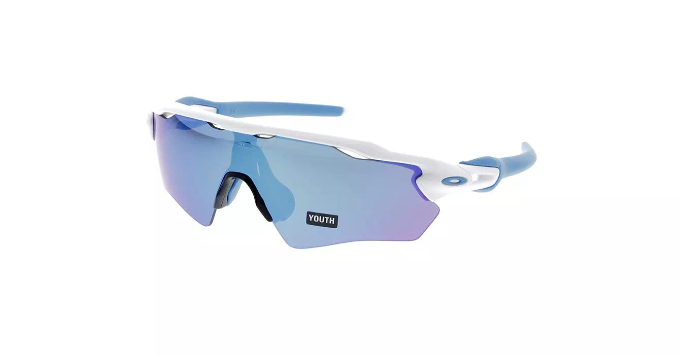 Oakley Radar EV XS Path Plshd Wht W/ Sapphire Irid (OJ9001-01) s31