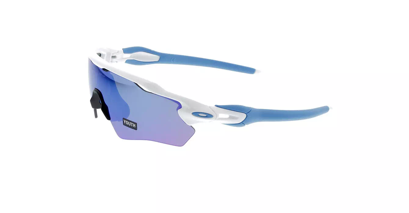 Oakley Radar EV XS Path Plshd Wht W/ Sapphire Irid (OJ9001-01) s31