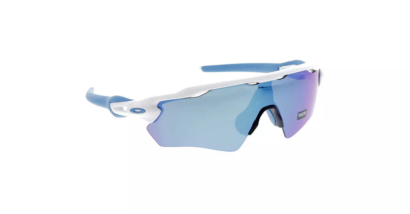 Oakley Radar EV XS Path Plshd Wht W/ Sapphire Irid (OJ9001-01) s31