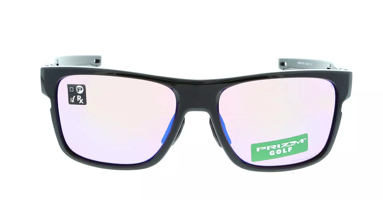 Oakley Prizm Crossrange (A) Polished Blk W/ Prizm Golf (OO9371-03) s57 + Extra Temple