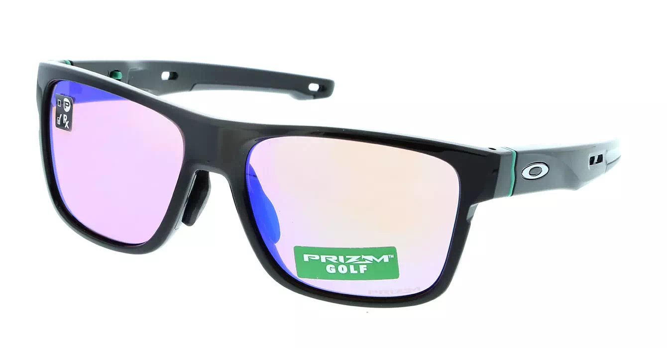 Oakley Prizm Crossrange (A) Polished Blk W/ Prizm Golf (OO9371-03) s57 + Extra Temple