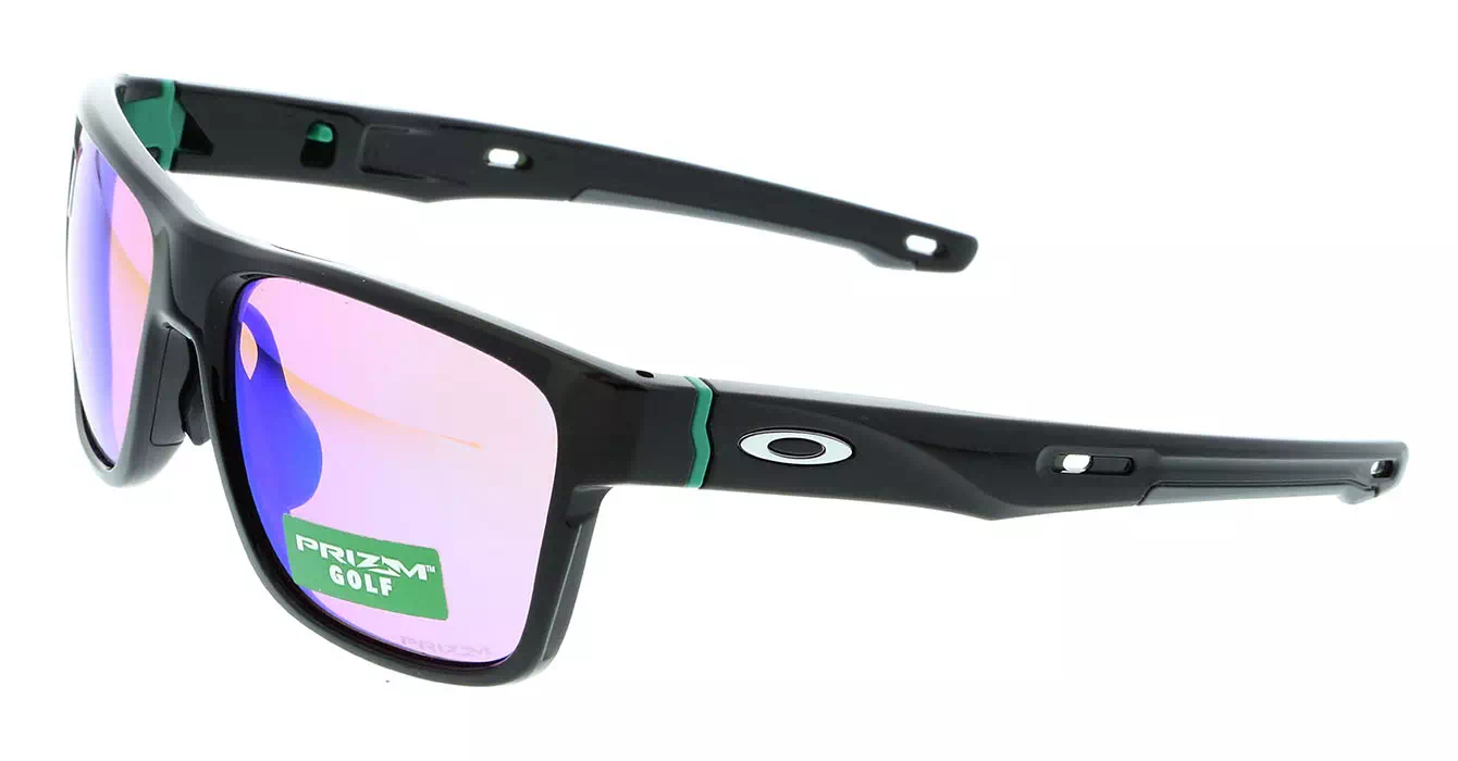 Oakley Prizm Crossrange (A) Polished Blk W/ Prizm Golf (OO9371-03) s57 + Extra Temple