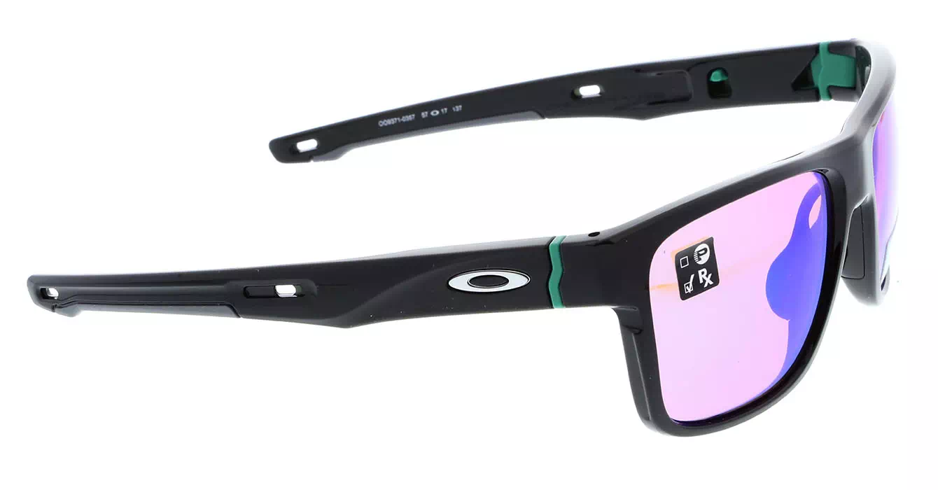 Oakley Prizm Crossrange (A) Polished Blk W/ Prizm Golf (OO9371-03) s57 + Extra Temple