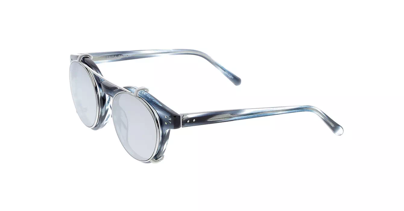 Linda Farrow LFL569 col 6 SUN COBALT/WHITE GOLD/PLATINUM