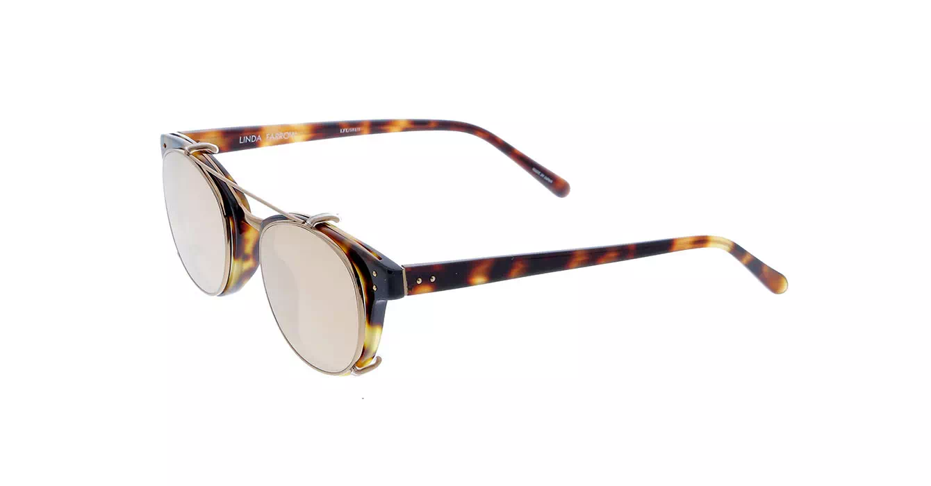 Linda Farrow LFL581 col 3 T-SHELL/ROSE GOLD/ROSE GOLD