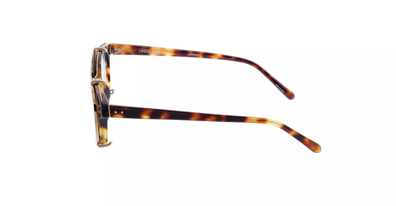 Linda Farrow LFL581 col 3 T-SHELL/ROSE GOLD/ROSE GOLD