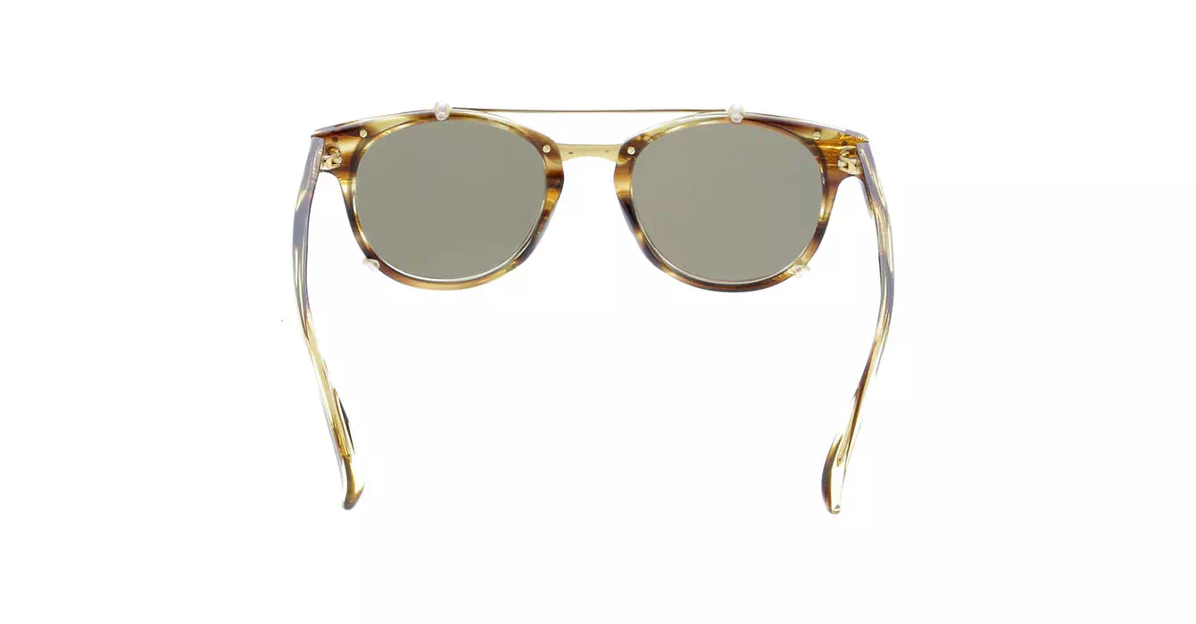 Linda Farrow LFL581 col 5 TIGER EYE/YELLOW GOLD/GOLD