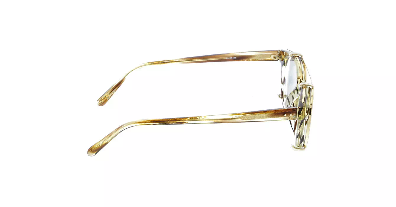 Linda Farrow LFL581 col 5 TIGER EYE/YELLOW GOLD/GOLD