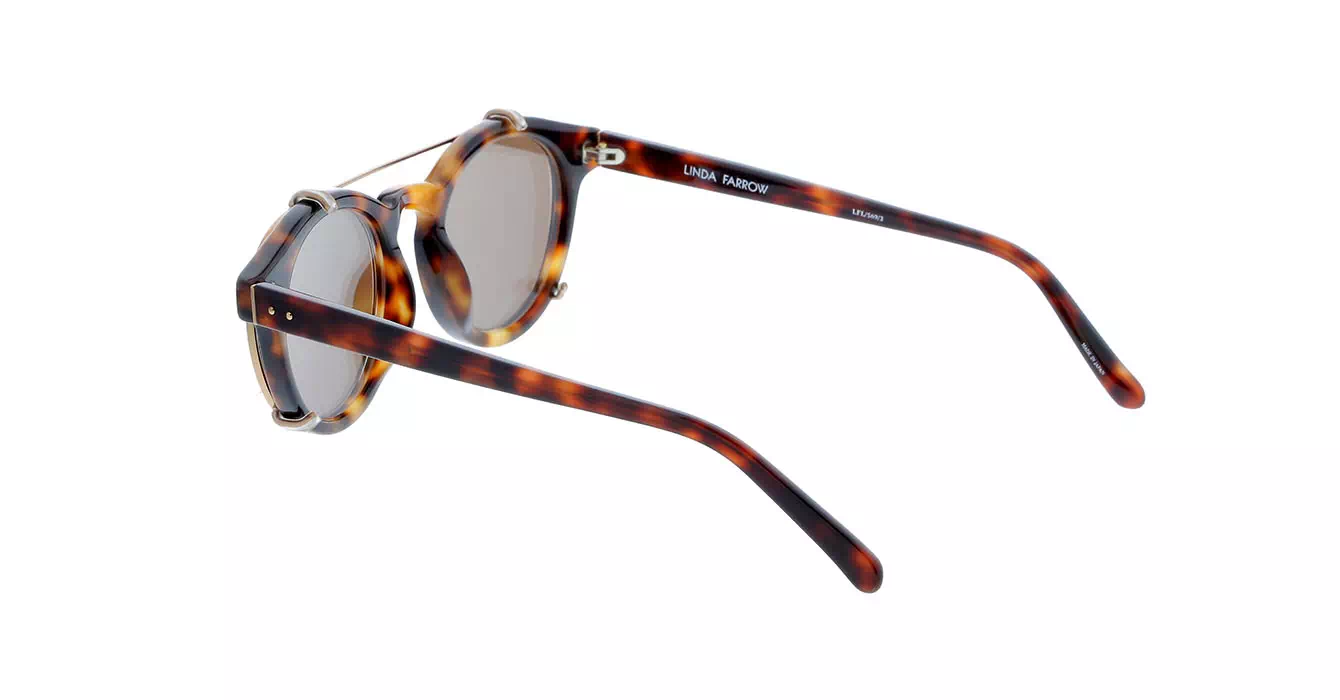 Linda Farrow LFL569 col 3 T-SHELL/ROSE GOLD/ROSE GOLD