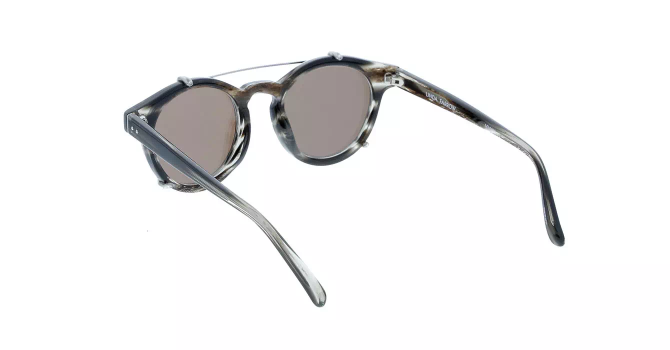 Linda Farrow LFL569 col 4 GREY HORN/WHITE GOLD/ROSE GOLD