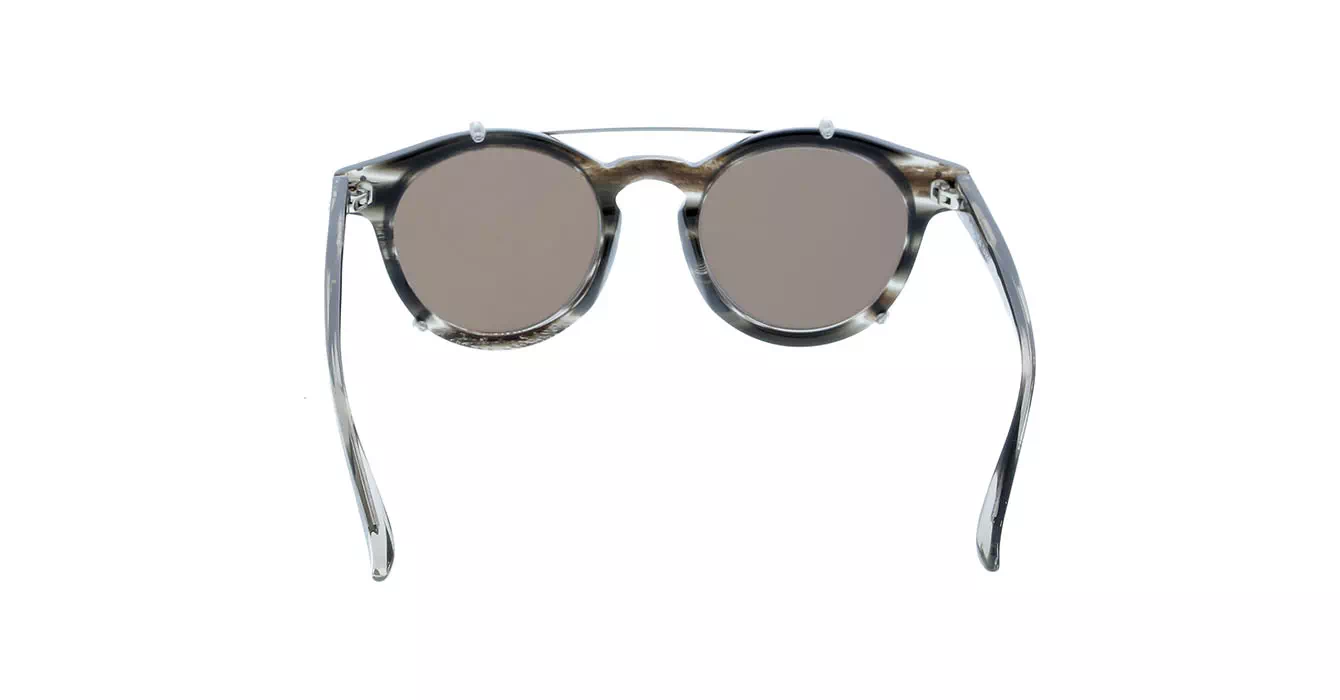 Linda Farrow LFL569 col 4 GREY HORN/WHITE GOLD/ROSE GOLD