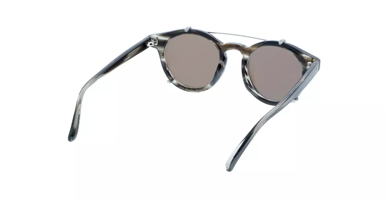 Linda Farrow LFL569 col 4 GREY HORN/WHITE GOLD/ROSE GOLD