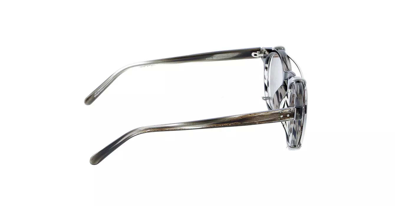 Linda Farrow LFL569 col 4 GREY HORN/WHITE GOLD/ROSE GOLD