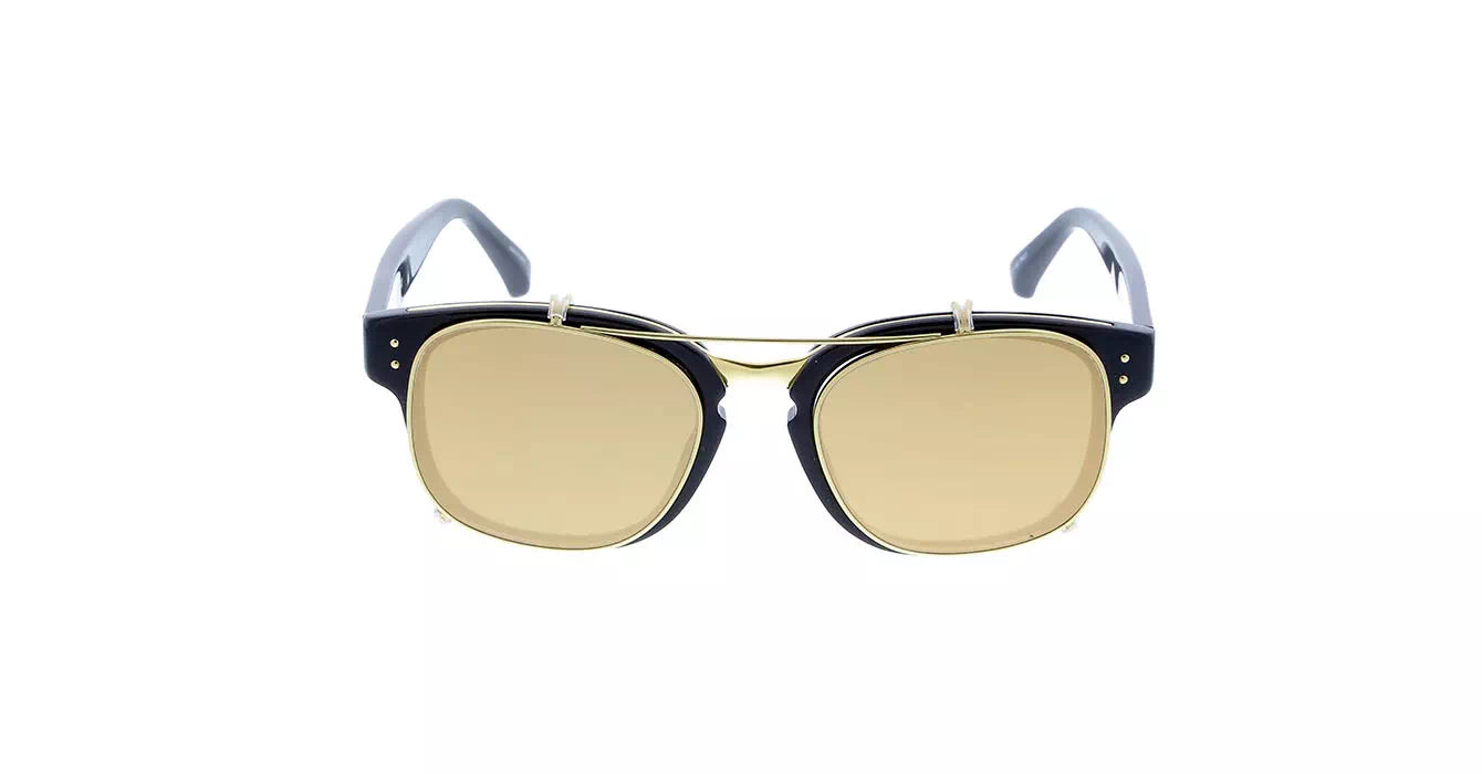 Linda Farrow LFL584 col 1 BLACK/YELLOW GOLD/GOLD