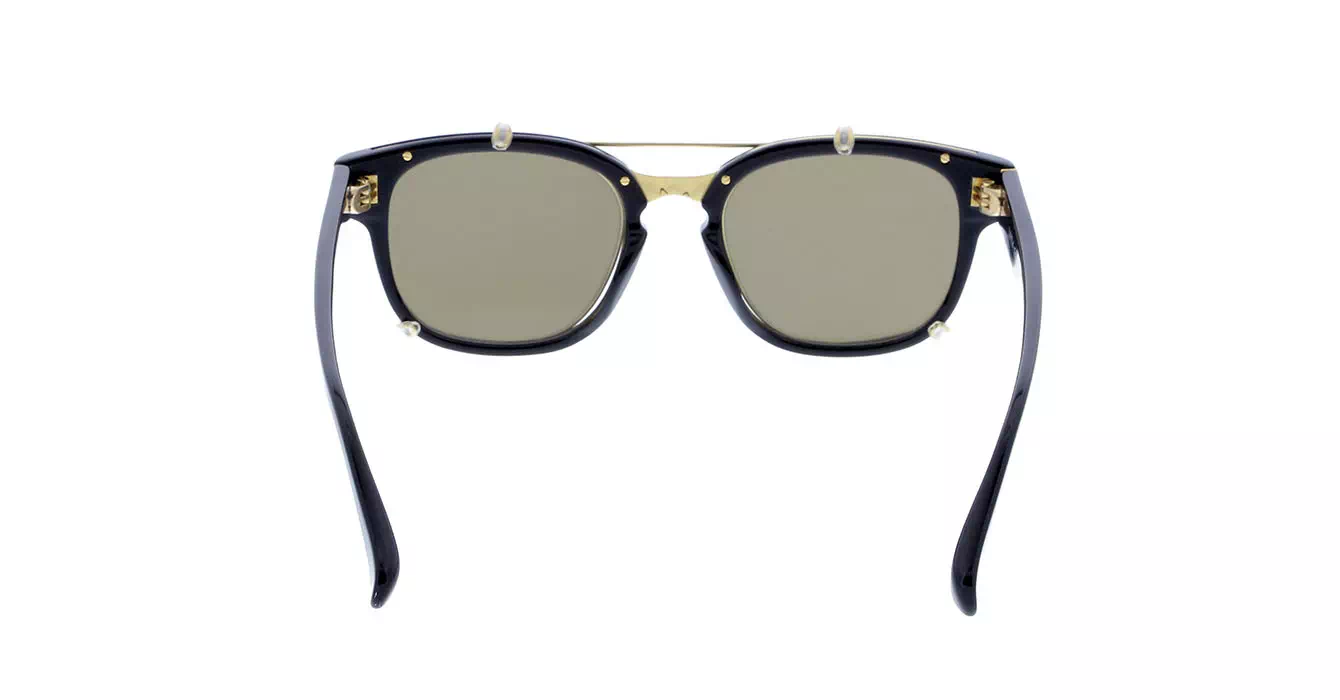 Linda Farrow LFL584 col 1 BLACK/YELLOW GOLD/GOLD