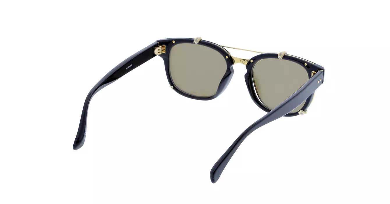 Linda Farrow LFL584 col 1 BLACK/YELLOW GOLD/GOLD