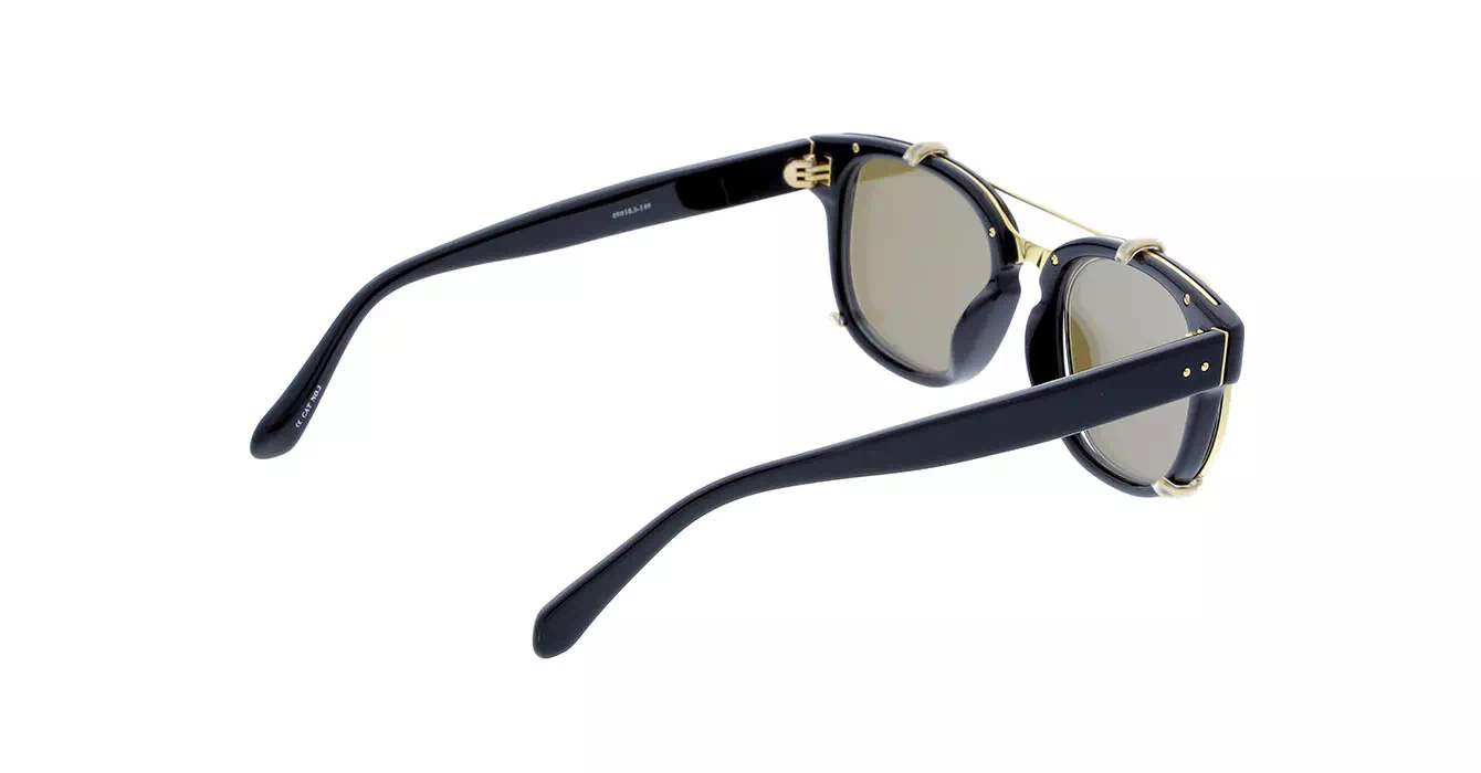 Linda Farrow LFL584 col 1 BLACK/YELLOW GOLD/GOLD