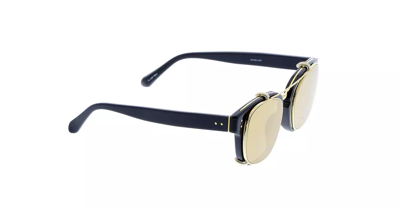 Linda Farrow LFL584 col 1 BLACK/YELLOW GOLD/GOLD