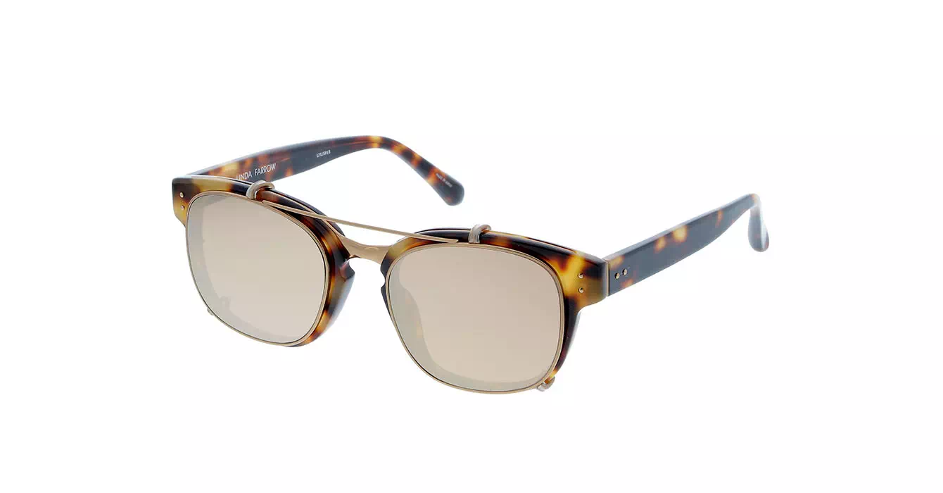 Linda Farrow LFL584 col 3 T-SHELL/ROSE GOLD/ROSE GOLD