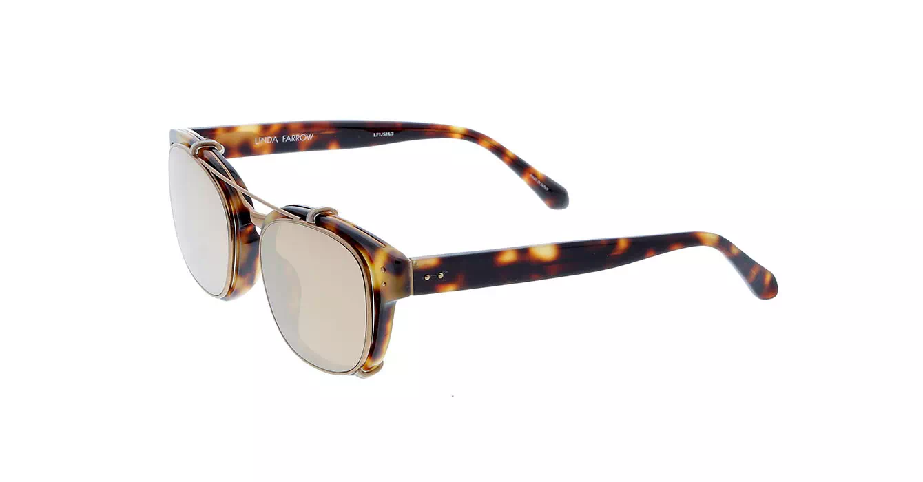 Linda Farrow LFL584 col 3 T-SHELL/ROSE GOLD/ROSE GOLD