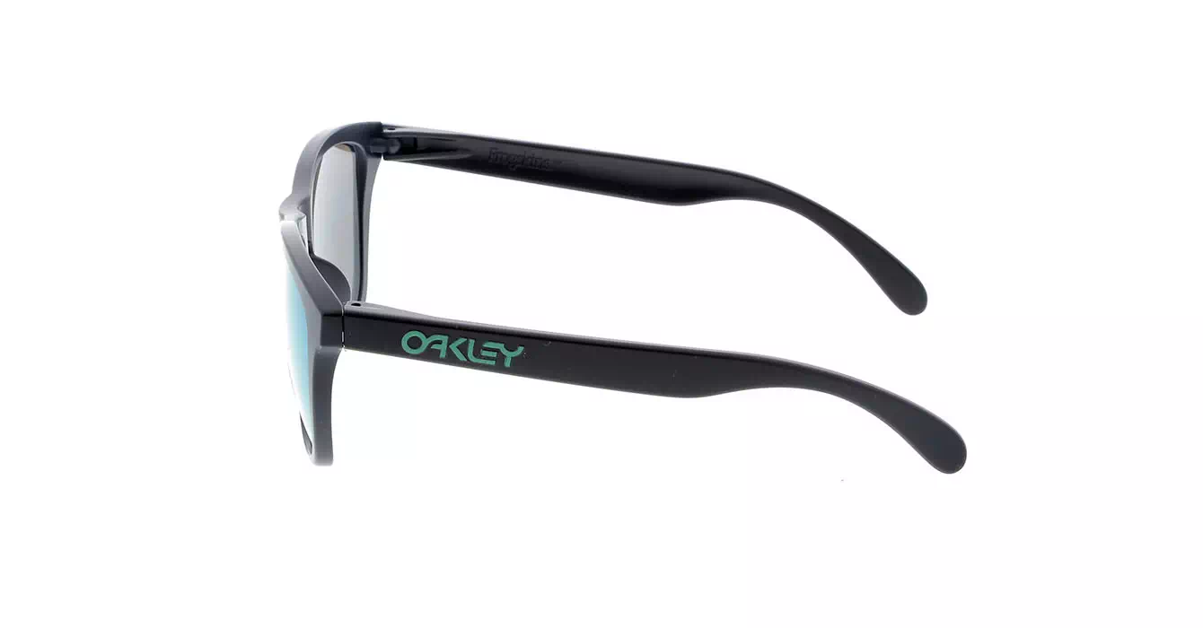 Oakley (A) Frogskins Matte Blk W/ Emerald Irid Polar (OO9245-43) s54