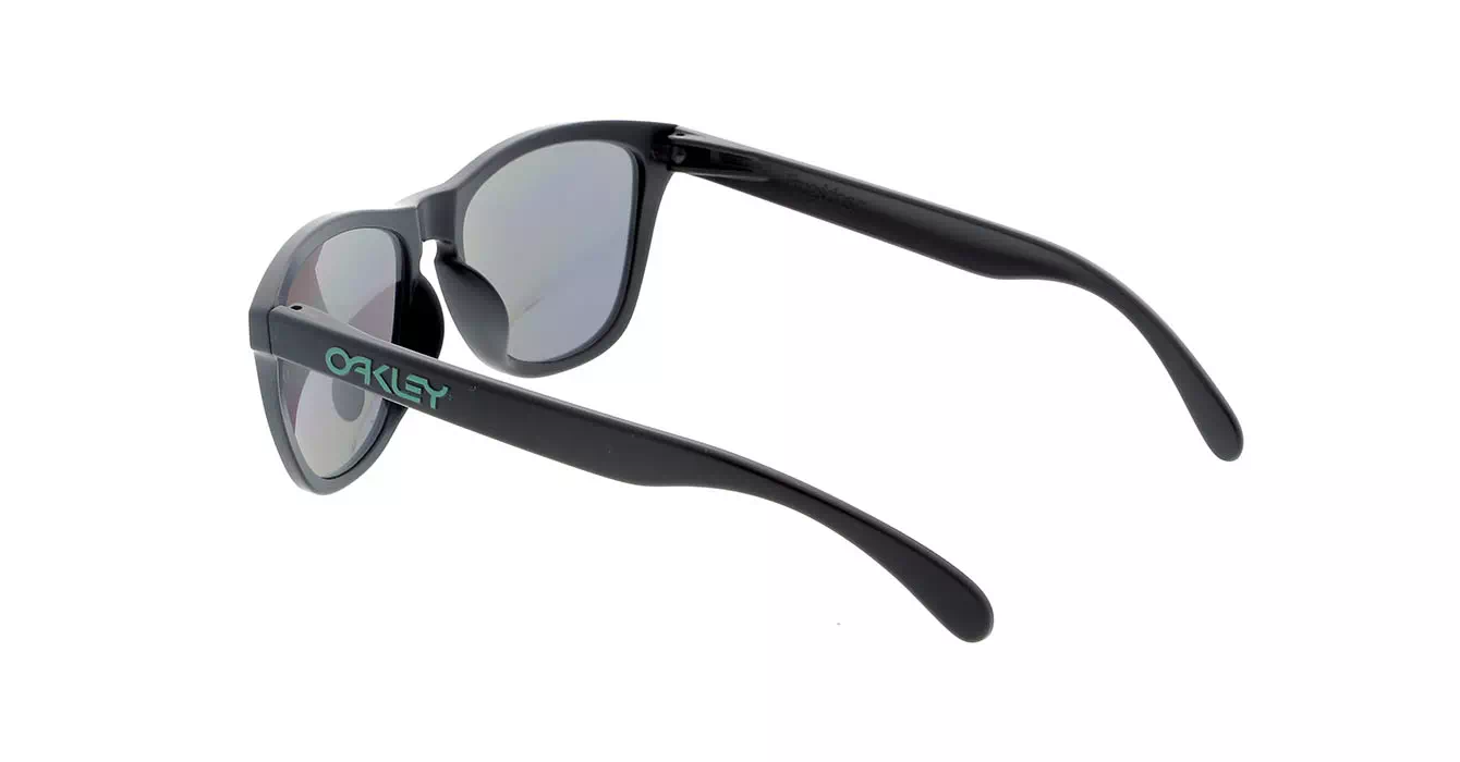 Oakley (A) Frogskins Matte Blk W/ Emerald Irid Polar (OO9245-43) s54