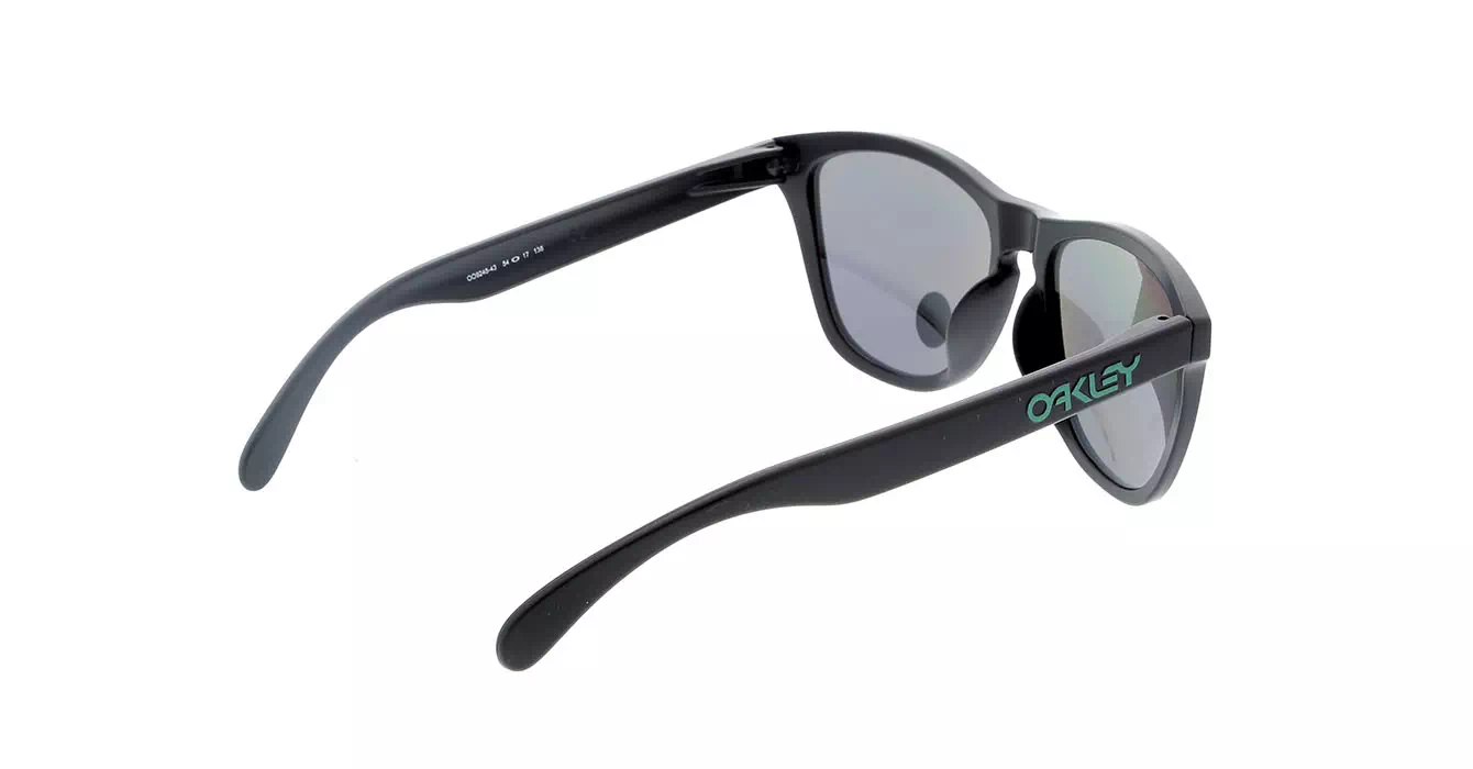 Oakley (A) Frogskins Matte Blk W/ Emerald Irid Polar (OO9245-43) s54