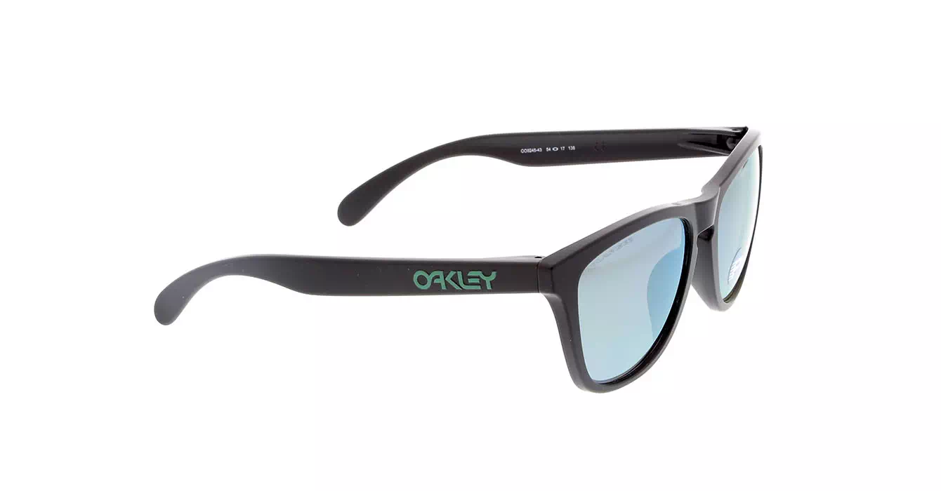 Oakley (A) Frogskins Matte Blk W/ Emerald Irid Polar (OO9245-43) s54