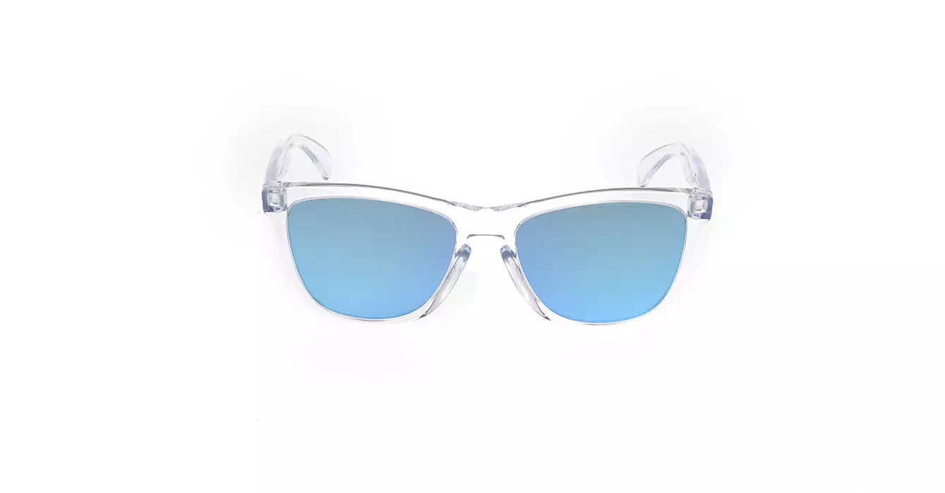 Oakley (A) Frogskins Crystal Clear W/sapphire Irid (OO9245-41) s54