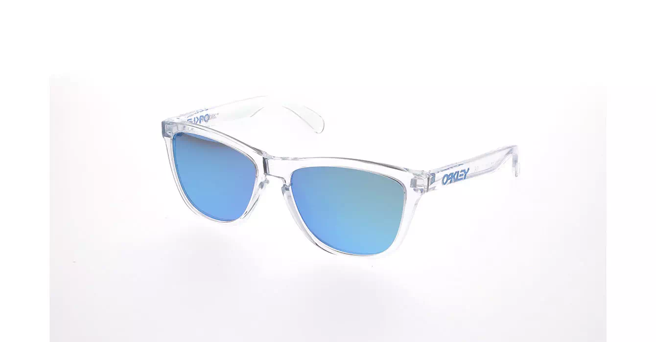 Oakley (A) Frogskins Crystal Clear W/sapphire Irid (OO9245-41) s54