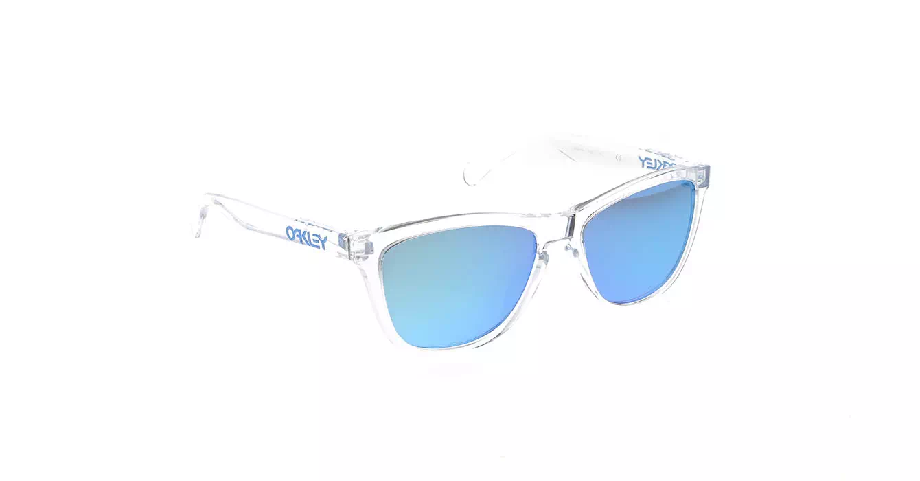 Oakley (A) Frogskins Crystal Clear W/sapphire Irid (OO9245-41) s54