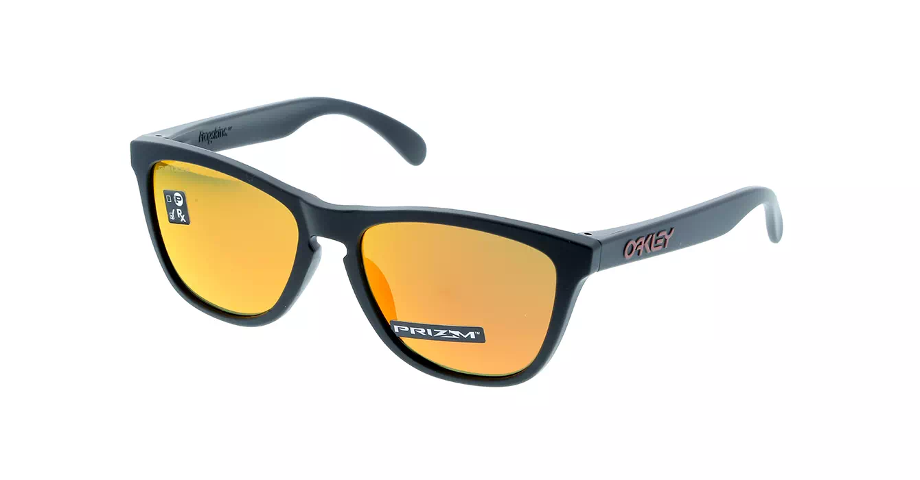Oakley (A) Frogskins Matte Blk W/ Prizm Ruby (OO9245-63) s54