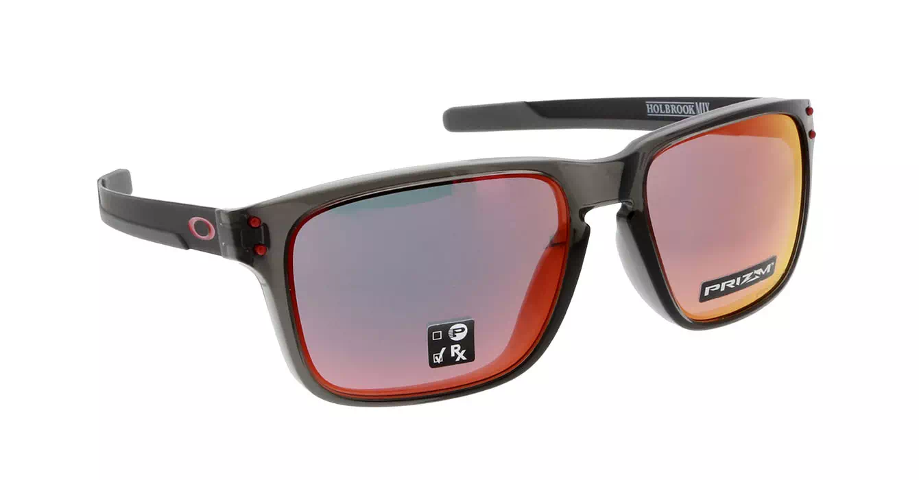 Oakley Prizm (A) Holbrook Mix Grey Smoke W/prizm Ruby (OO9385-04) s57