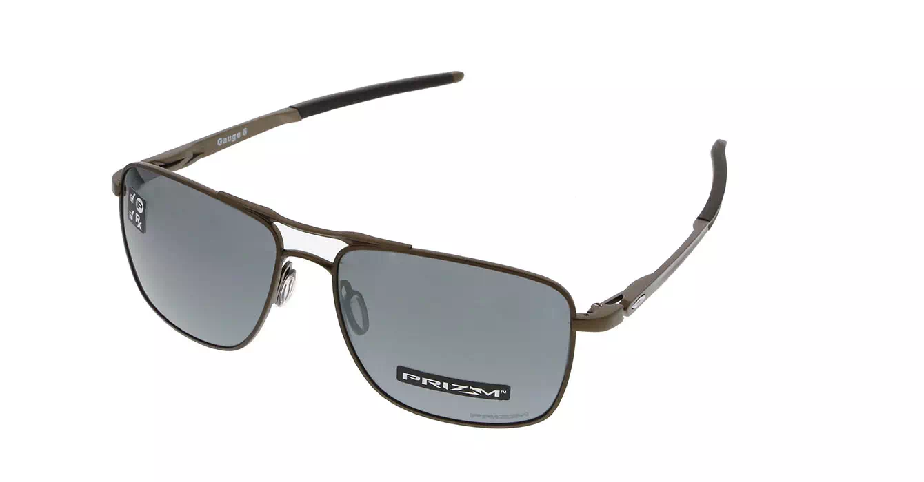 Oakley Gauge 6 Pewter W/ Prizm Black Pol (OO6038-06) s57