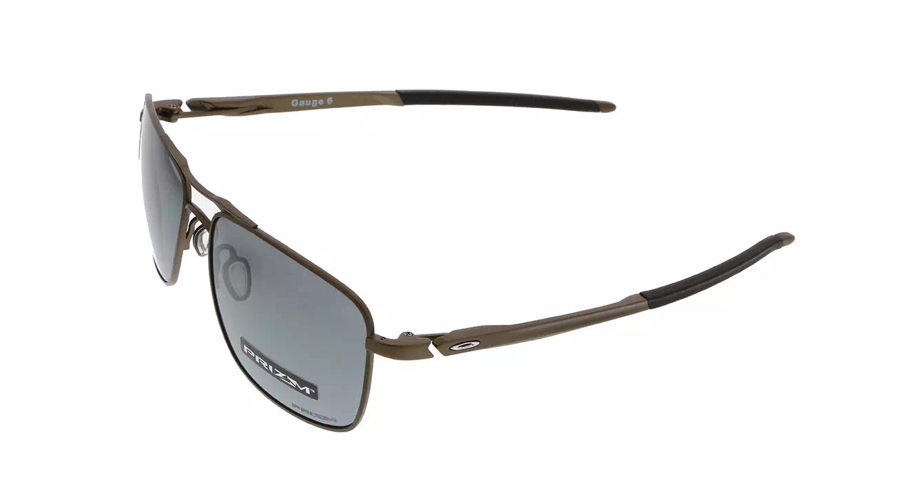 Oakley Gauge 6 Pewter W/ Prizm Black Pol (OO6038-06) s57