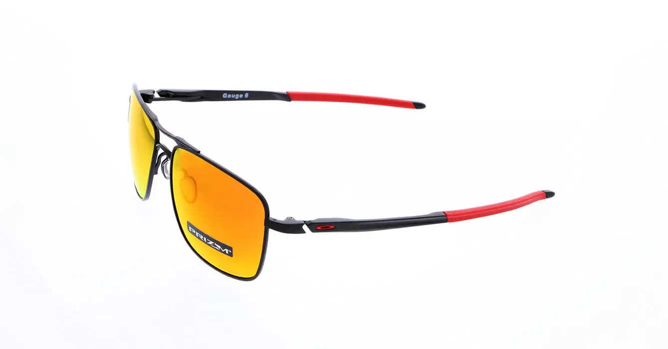 Oakley Gauge 6 Pol Blk W/ Prizm Ruby Pol (OO6038-04) s57