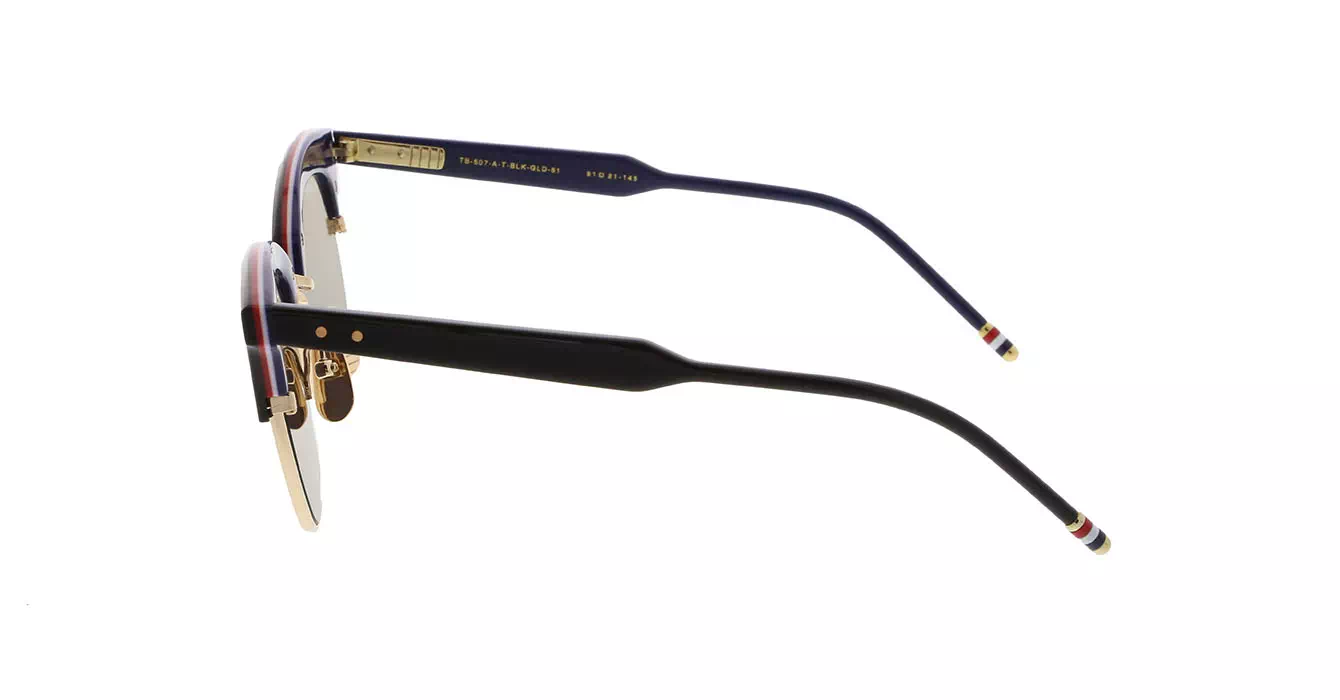Thom Browne TB-507 col A-T-BLK-GLD 12K