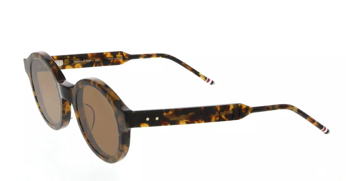 Thom Browne TBS411 col 02A W/BROWN SOLID+AR